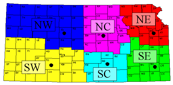 Kansas Districts Map